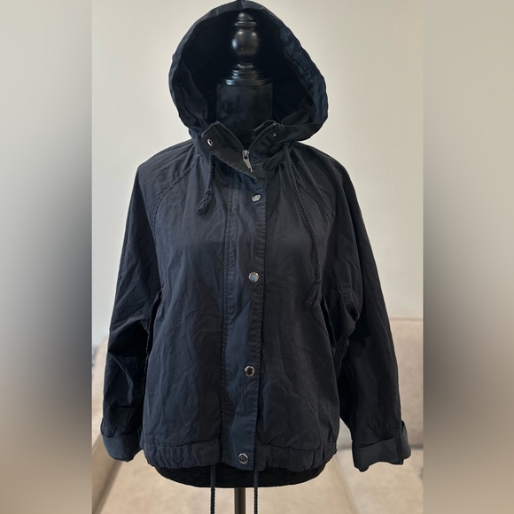 FRANCESCAS Miami Hooded Rain Coat Women Size Large - Picture 1 of 12